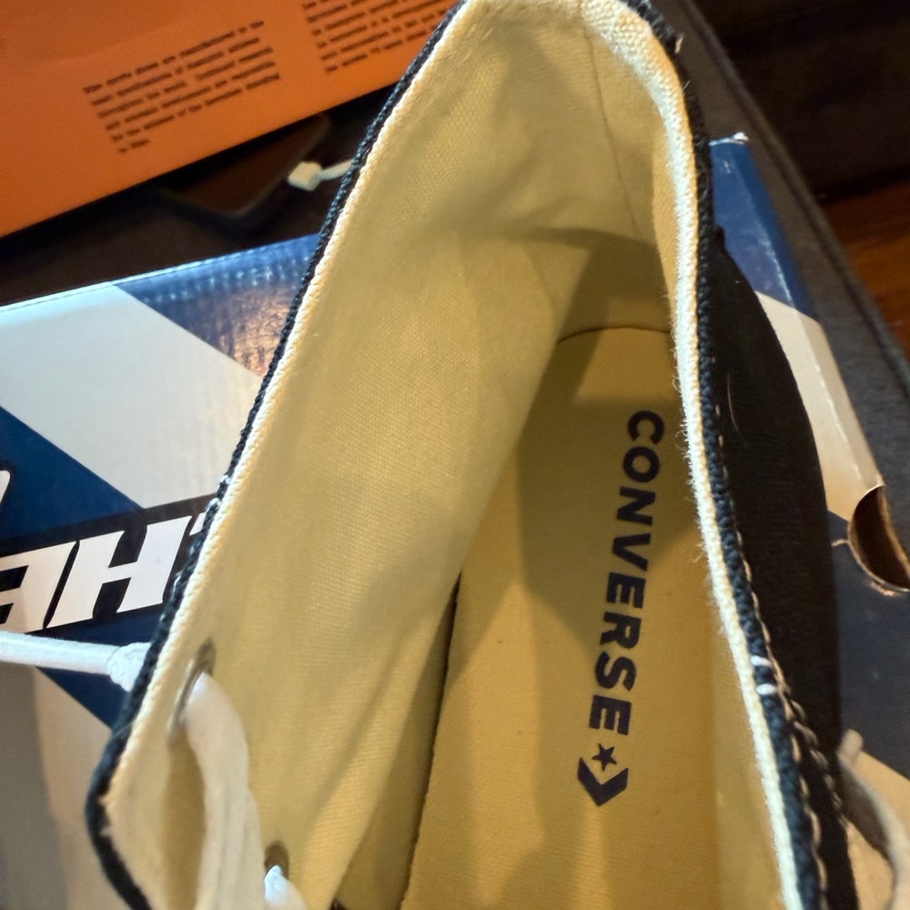Converse Black High-Tops with White Accents - Picture 4 of 6